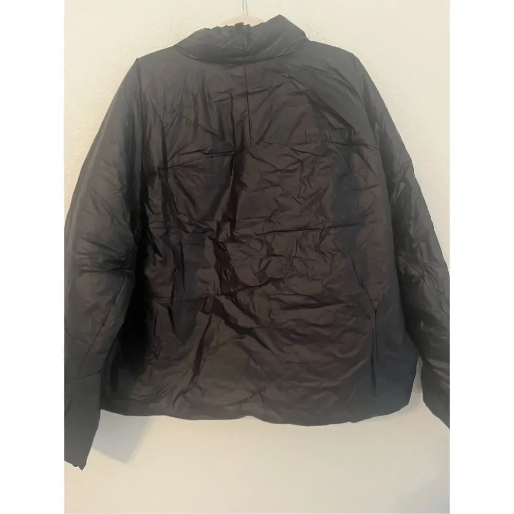 Yeezy Gap Engineered By Balenciaga Mock Neck Pullover Puffer Black NEW
